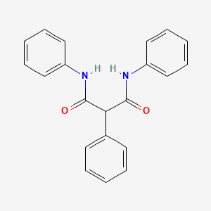 molecular formula C21H18N2O2 B1649624 N,N',2-triphenylpropanediamide CAS No. 10256-14-1
