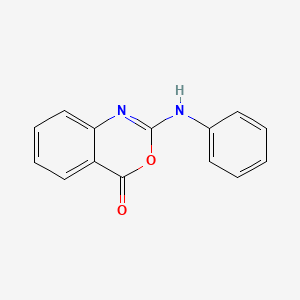 molecular formula C14H10N2O2 B1649626 2-苯胺基-4H-3,1-苯并恶嗪-4-酮 CAS No. 1026-16-0