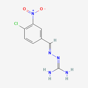 molecular formula C8H8ClN5O2 B1649631 Hydrazinecarboximidamide, 2-((4-chloro-3-nitrophenyl)methylene)- CAS No. 102632-30-4