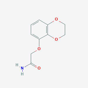 molecular formula C10H11NO4 B1649643 2-(2,3-Dihydro-1,4-benzodioxin-5-yloxy)acetamide CAS No. 10288-66-1