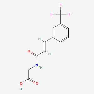 molecular formula C12H10F3NO3 B1649644 Glycinyl m-(trifluoromethyl)cinnamate CAS No. 1029092-60-1