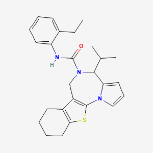 N-(2-ethylphenyl)-4-isopropyl-7,8,9,10-tetrahydro-4H-[1]benzothieno[3,2-f]pyrrolo[1,2-a][1,4]diazepine-5(6H)-carboxamide