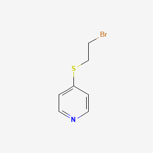 molecular formula C7H8BrNS B1649667 4-[(2-Bromoethyl)sulfanyl]pyridine CAS No. 103057-15-4