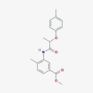 molecular formula C19H21NO4 B1649671 Methyl 4-methyl-3-[2-(4-methylphenoxy)propanamido]benzoate CAS No. 1031194-96-3