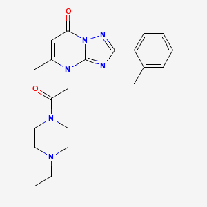 4-[2-(4-ethylpiperazin-1-yl)-2-oxoethyl]-5-methyl-2-(2-methylphenyl)[1,2,4]triazolo[1,5-a]pyrimidin-7(4H)-one