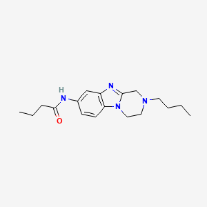 molecular formula C18H26N4O B1649680 N-(2-butyl-1,2,3,4-tetrahydropyrazino[1,2-a]benzimidazol-8-yl)butanamide CAS No. 1031628-35-9