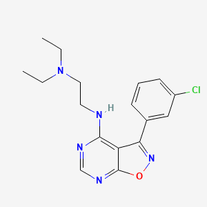 N'-[3-(3-chlorophenyl)isoxazolo[5,4-d]pyrimidin-4-yl]-N,N-diethylethane-1,2-diamine