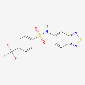 N-(2,1,3-benzothiadiazol-5-yl)-4-(trifluoromethyl)benzenesulfonamide