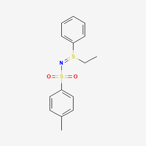 molecular formula C15H17NO2S2 B1649695 N-[ethyl(phenyl)-lambda~4~-sulfanylidene]-4-methylbenzenesulfonamide CAS No. 10330-18-4