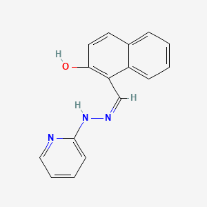molecular formula C16H13N3O B1649699 2-Hydroxynaphthalene-1-carbaldehyde (2-pyridyl)hydrazone CAS No. 10335-60-1