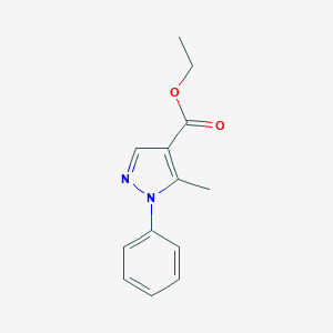 molecular formula C13H14N2O2 B016497 5-甲基-1-苯基-1H-吡唑-4-羧酸乙酯 CAS No. 89193-16-8