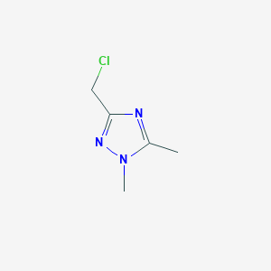 molecular formula C5H8ClN3 B1649702 3-(Chloromethyl)-1,5-dimethyl-1,2,4-triazole CAS No. 1034197-73-3