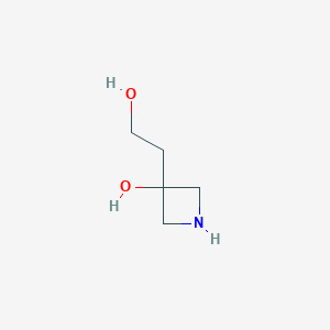 molecular formula C5H11NO2 B1649708 3-(2-Hydroxyethyl)azetidin-3-ol CAS No. 1035351-08-6