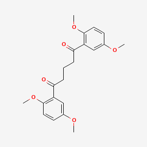 molecular formula C21H24O6 B1649712 1,5-Bis(2,5-dimethoxyphenyl)pentane-1,5-dione CAS No. 10365-22-7
