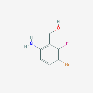 molecular formula C7H7BrFNO B1649716 (6-氨基-3-溴-2-氟苯基)甲醇 CAS No. 1036756-04-3