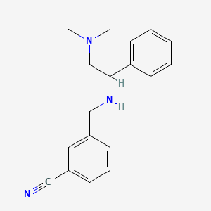 molecular formula C18H21N3 B1649721 3-({[2-(Dimethylamino)-1-phenylethyl]amino}methyl)benzonitrile CAS No. 1038277-93-8