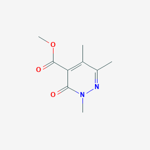 molecular formula C9H12N2O3 B1649724 Methyl 2,5,6-trimethyl-3-oxopyridazine-4-carboxylate CAS No. 103854-72-4