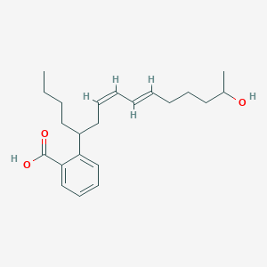 molecular formula C22H32O3 B1649726 2-[(7Z,9E)-14-hydroxypentadeca-7,9-dien-5-yl]benzoic Acid CAS No. 103904-74-1