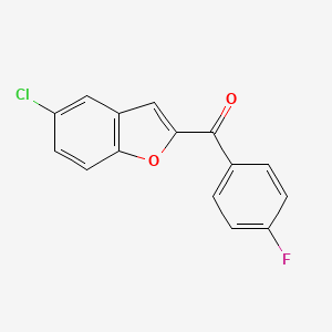molecular formula C15H8ClFO2 B1649732 5-Chloro-2-(4-fluorobenzoyl)-1-benzofuran CAS No. 1040033-30-4