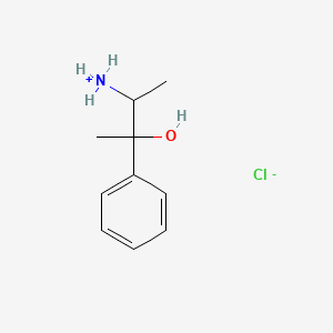 molecular formula C10H16ClNO B1649737 alpha-(1-Aminoethyl)-alpha-methylbenzyl alcohol hydrochloride CAS No. 104294-61-3