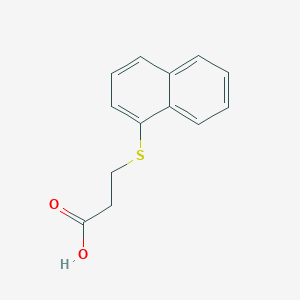 molecular formula C13H12O2S B1649749 Propanoic acid, 3-(1-naphthalenylthio)- CAS No. 10446-72-7