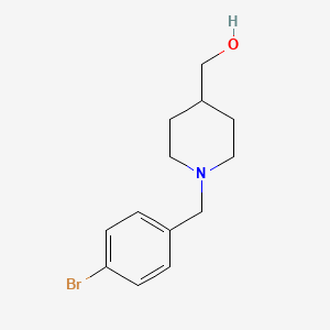 molecular formula C13H18BrNO B1649754 [1-[(4-Bromophenyl)methyl]piperidin-4-yl]methanol CAS No. 1044926-76-2
