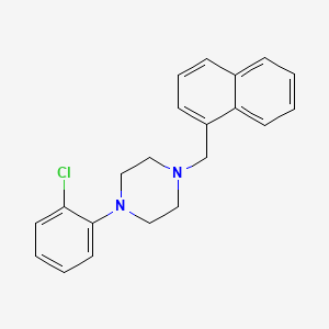 Piperazine, 1-(2-chlorophenyl)-4-(1-naphthalenylmethyl)-