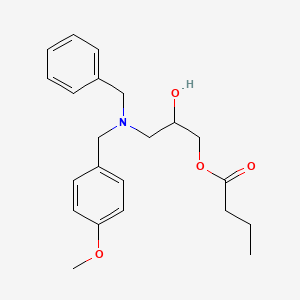 3-[Benzyl(4-methoxybenzyl)amino]-2-hydroxypropyl butyrate