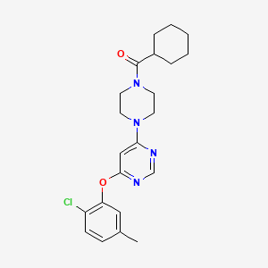 {4-[6-(2-Chloro-5-methylphenoxy)-4-pyrimidinyl]piperazino}(cyclohexyl)methanone