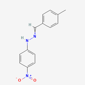 molecular formula C14H13N3O2 B1649765 1-[(4-Methylphenyl)methylidene]-2-(4-nitrophenyl)hydrazine CAS No. 10477-83-5
