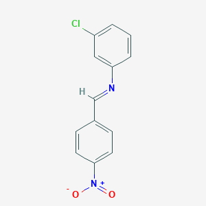 molecular formula C13H9ClN2O2 B1649771 Benzenamine, 3-chloro-N-[(4-nitrophenyl)methylene]- CAS No. 10480-21-4