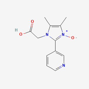 [4,5-dimethyl-3-oxido-2-(pyridin-3-yl)-1H-imidazol-1-yl]acetic acid