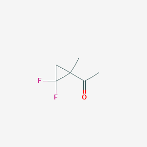 molecular formula C6H8F2O B164979 1-(2,2-二氟-1-甲基环丙基)乙酮 CAS No. 128073-32-5