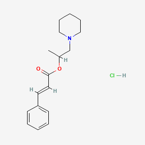 1-piperidin-1-ylpropan-2-yl (E)-3-phenylprop-2-enoate;hydrochloride