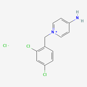 molecular formula C12H11Cl3N2 B1649805 1-[(2,4-Dichlorophenyl)methyl]pyridin-1-ium-4-amine;chloride CAS No. 1049755-15-8