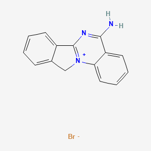 molecular formula C15H12BrN3 B1649806 11H-Isoindolo[2,1-a]quinazolin-12-ium-5-amine;bromide CAS No. 1049758-09-9