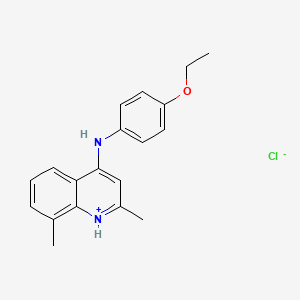 N-(4-ethoxyphenyl)-2,8-dimethylquinolin-1-ium-4-amine;chloride