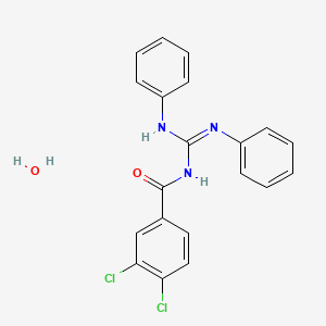 molecular formula C20H17Cl2N3O2 B1649823 3,4-Dichloro-N-(N,N'-diphenylcarbamimidoyl)benzamide;hydrate CAS No. 1052543-69-7