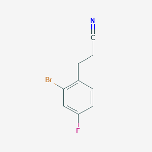 3-(2-Bromo-4-fluorophenyl)propanenitrile