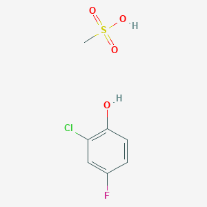 molecular formula C7H8ClFO4S B1649860 Phenol, 2-chloro-4-fluoro-, methanesulfonate CAS No. 106123-84-6