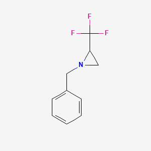 molecular formula C10H10F3N B1649865 1-Benzyl-2-(trifluoromethyl)aziridine CAS No. 106240-89-5
