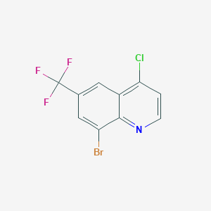 molecular formula C10H4BrClF3N B1649870 8-Bromo-4-chloro-6-(trifluoromethyl)quinoline CAS No. 1065093-23-3