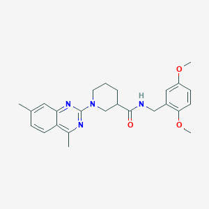 N-(2,5-dimethoxybenzyl)-1-(4,7-dimethyl-2-quinazolinyl)-3-piperidinecarboxamide
