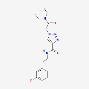 1-[2-(diethylamino)-2-oxoethyl]-N-[2-(3-fluorophenyl)ethyl]triazole-4-carboxamide