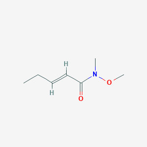 molecular formula C7H13NO2 B1649879 (2E)-N-甲氧基-N-甲基戊-2-烯酰胺，E CAS No. 1067975-03-4