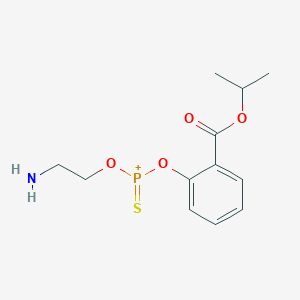 molecular formula C12H17NO4PS+ B164988 2-氨基乙氧基-(2-丙-2-基氧羰基苯氧基)-硫代亚磺酰基亚磷 CAS No. 25205-08-7