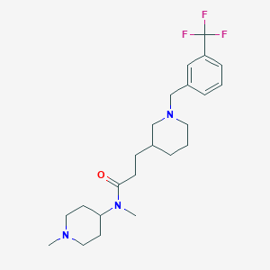 N-methyl-N-(1-methyl-4-piperidinyl)-3-{1-[3-(trifluoromethyl)benzyl]-3-piperidinyl}propanamide