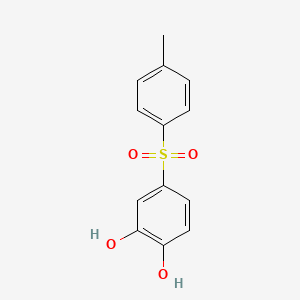 molecular formula C13H12O4S B1649888 1,2-Benzenediol, 4-[(4-methylphenyl)sulfonyl]- CAS No. 107065-85-0