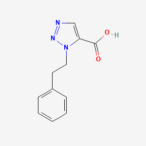 1-(2-phenylethyl)-1H-1,2,3-triazole-5-carboxylic acid