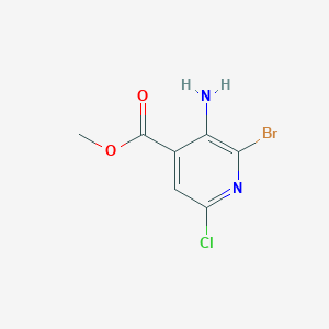 molecular formula C7H6BrClN2O2 B1649895 甲基3-氨基-2-溴-6-氯异尼古丁酸酯 CAS No. 1073182-61-2